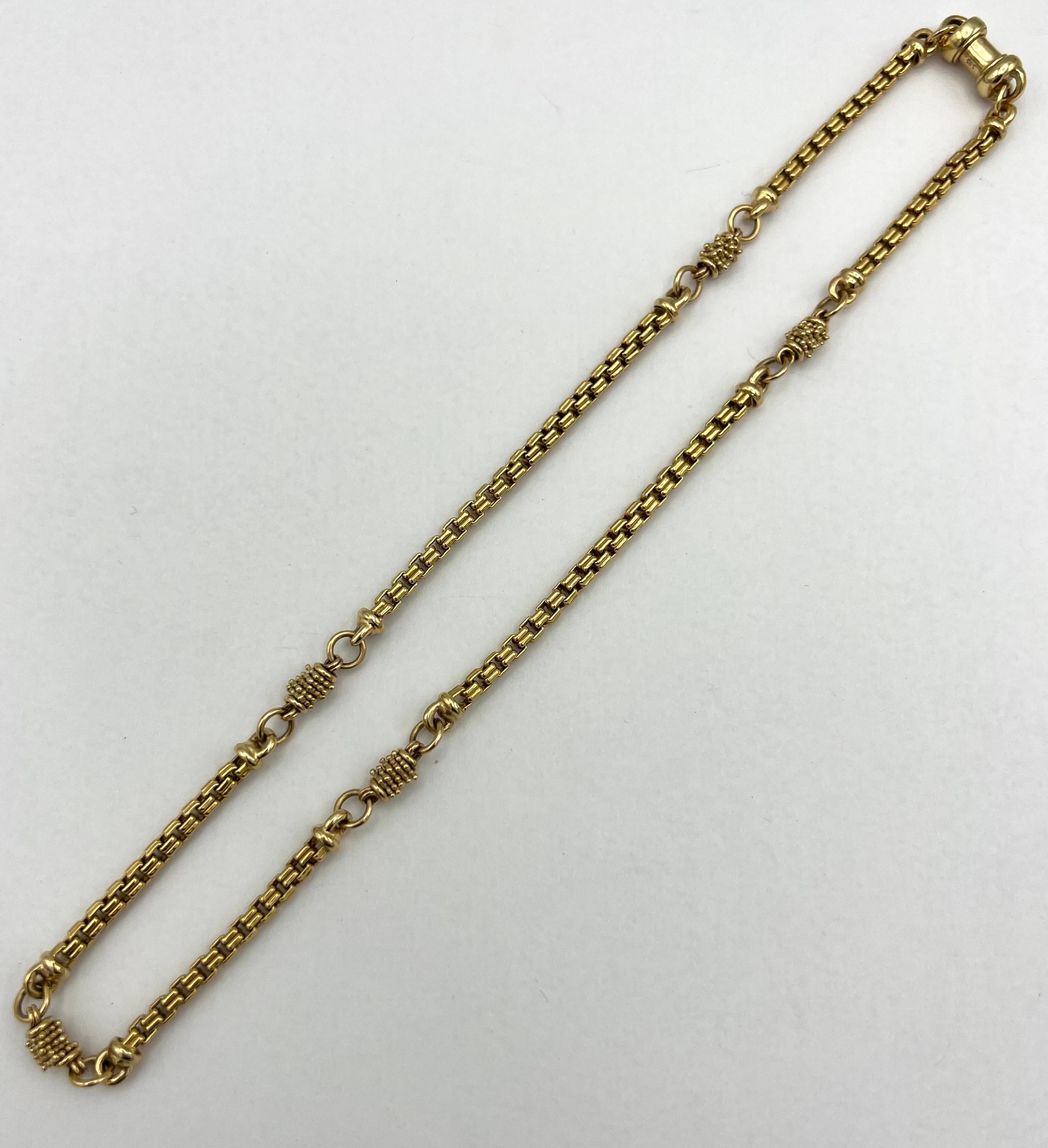 Michael Dawkins Gold Choker Chain Necklace, 14k In Excellent Condition In Beverly Hills, CA