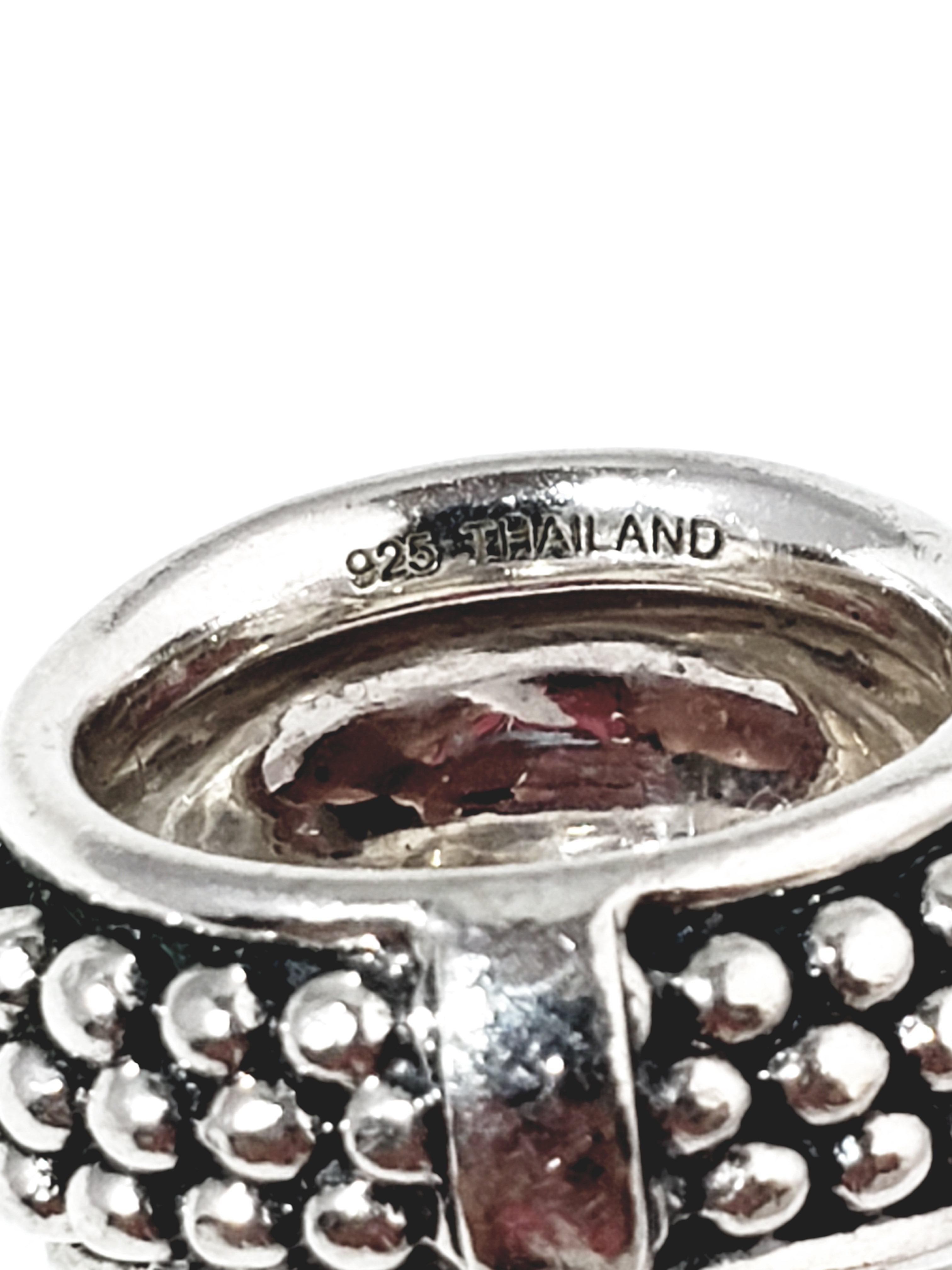 Women's or Men's Michael Dawkins Sterling Silver Beaded Bell Ring