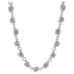 Michael Dawkins Sterling Silver Beaded Necklace with Pearl