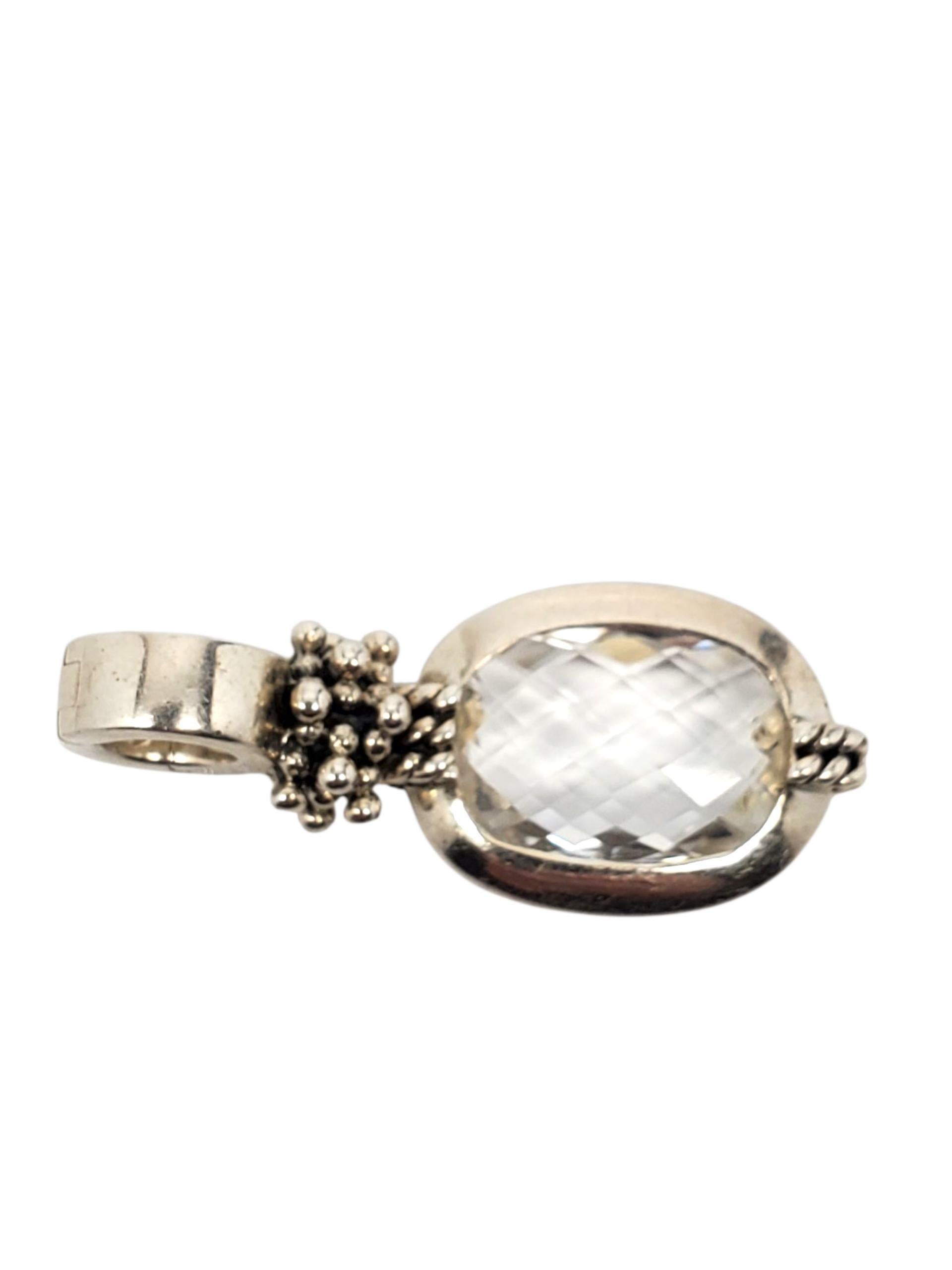 Michael Dawkins - Ciondolo con quarzo chiaro in argento Sterling #23786 in vendita 2