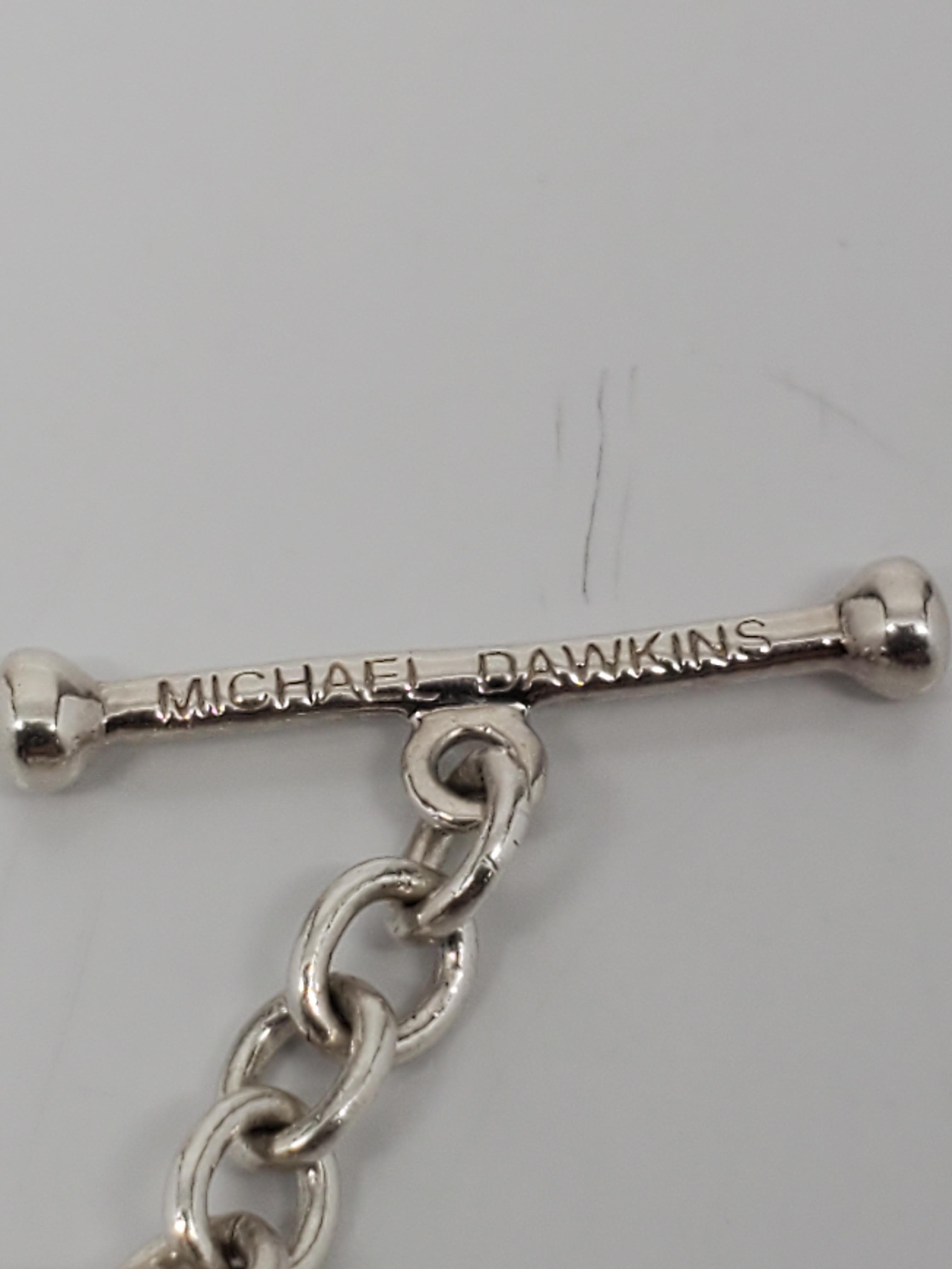 Michael Dawkins Bracciale con perle d'acqua dolce in argento 925 #23309 In condizioni buone in vendita a Washington Depot, CT