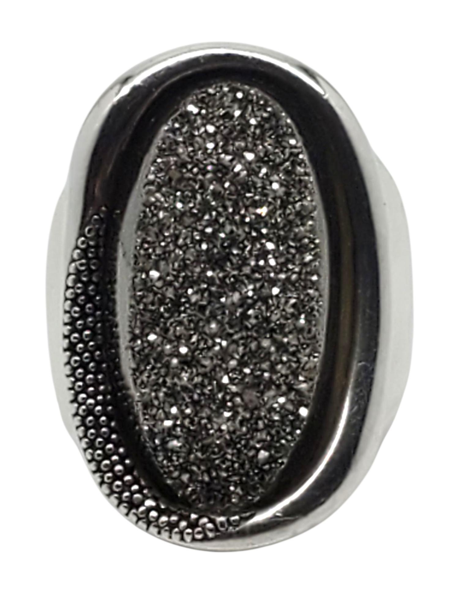 Michael Dawkins Anello a cupola in argento granulato misura 7 #22435