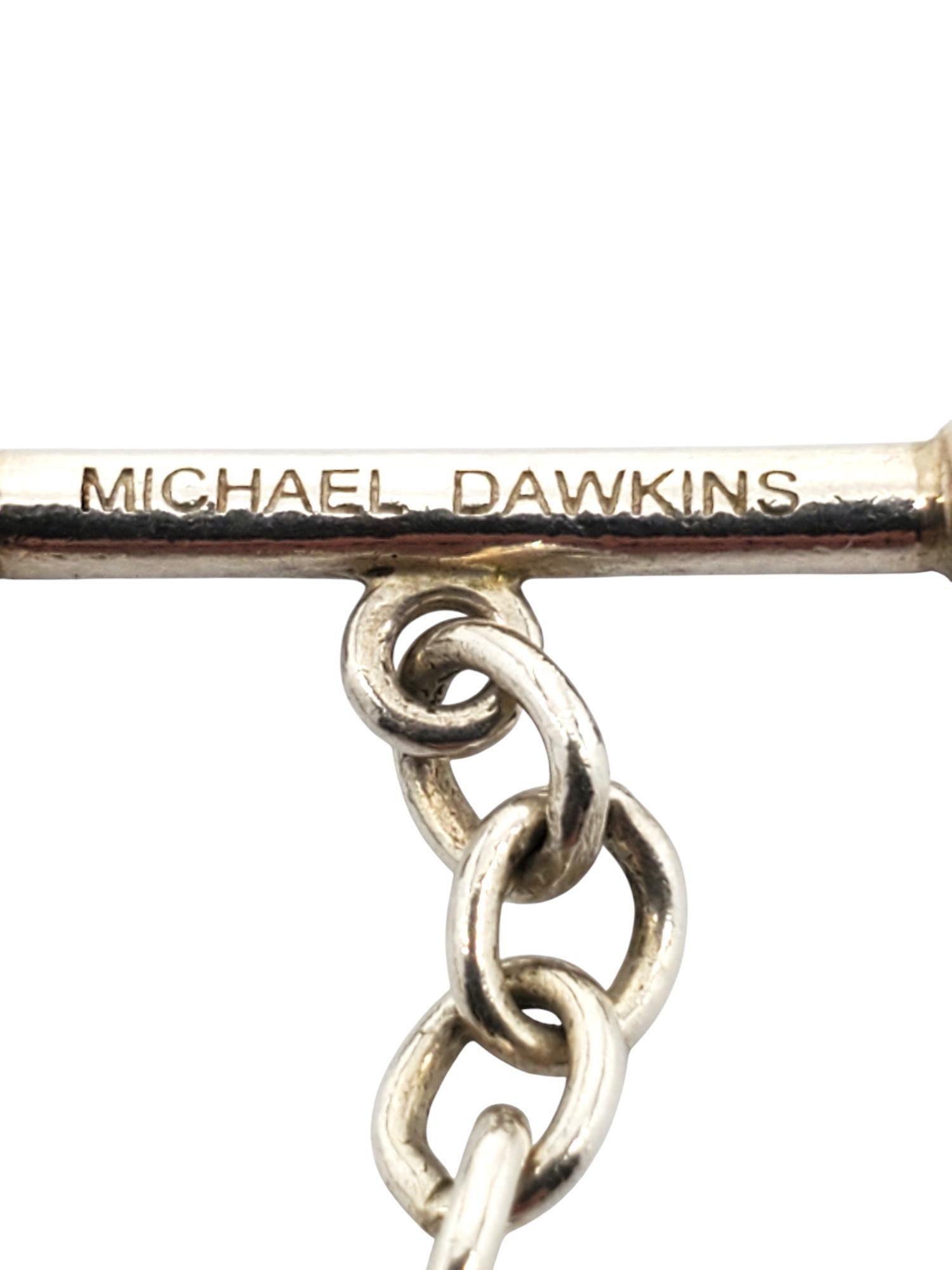 Michael Dawkins, collier à maillons ovales mixtes en argent sterling n° 19942 Pour femmes en vente