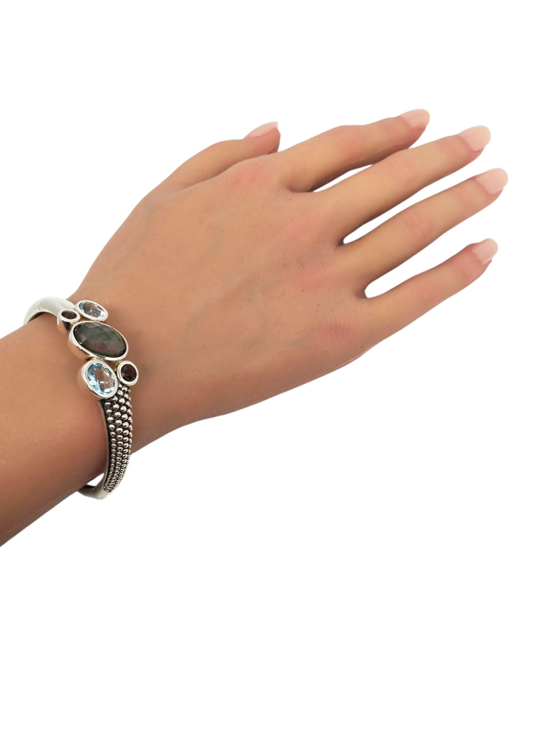 Michael Dawkins Bracciale con cerniera in argento con più pietre #23341 in vendita 5