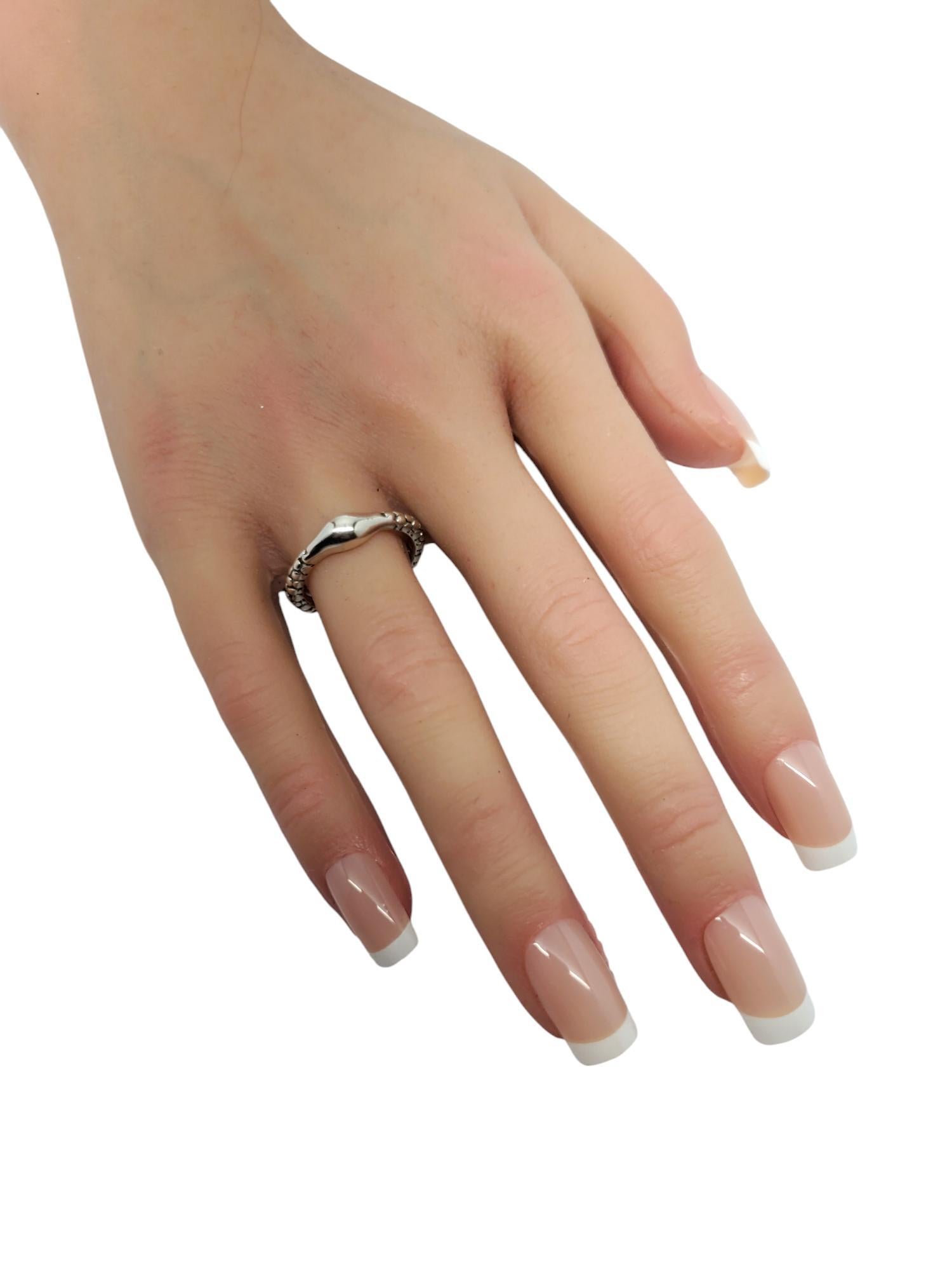 Michael Dawkins Sterling Silver Pebble Bead Ring Size 7 #22293 en vente 2
