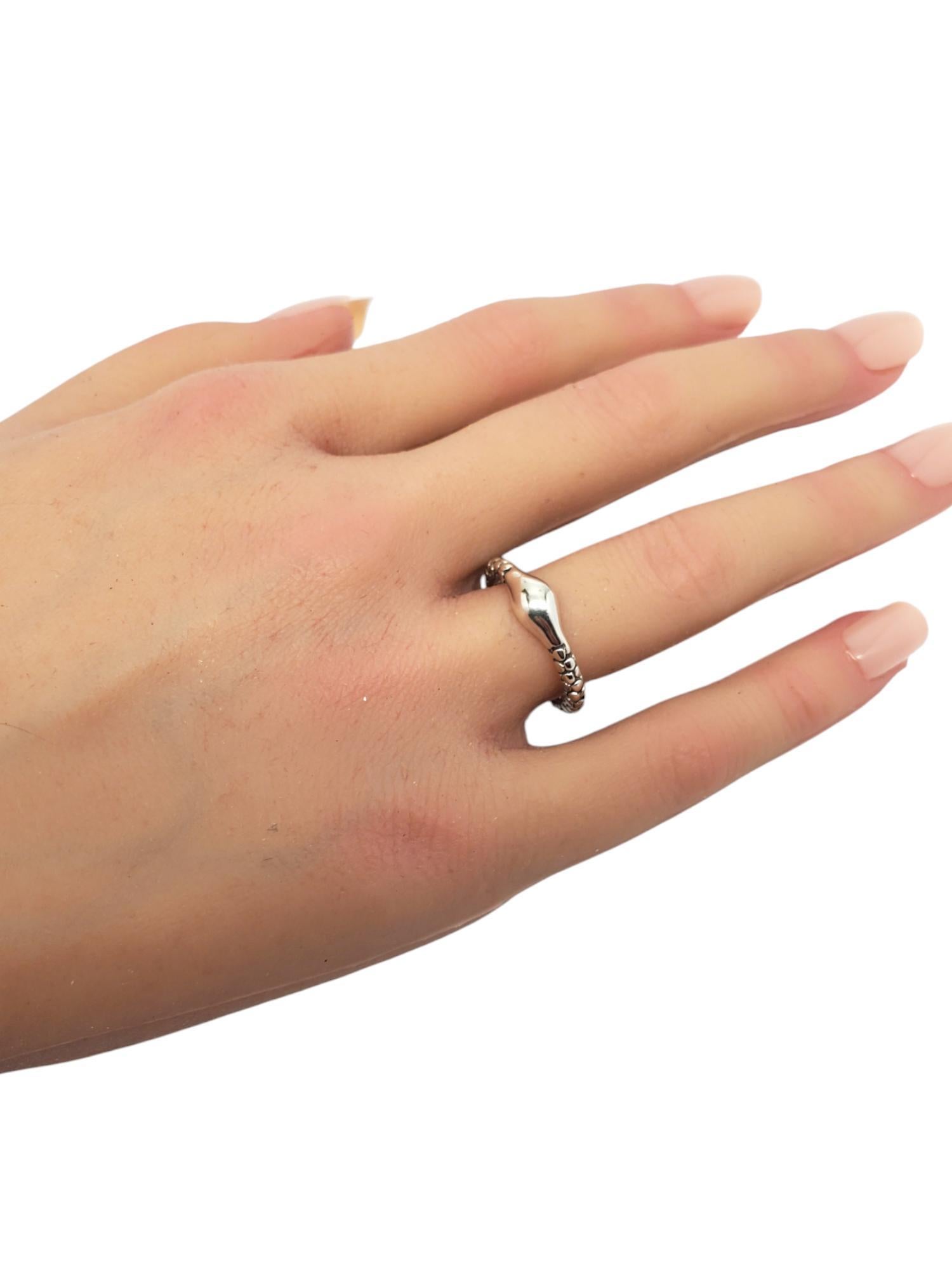 Michael Dawkins Sterling Silver Pebble Bead Ring Size 7 #22293 en vente 3