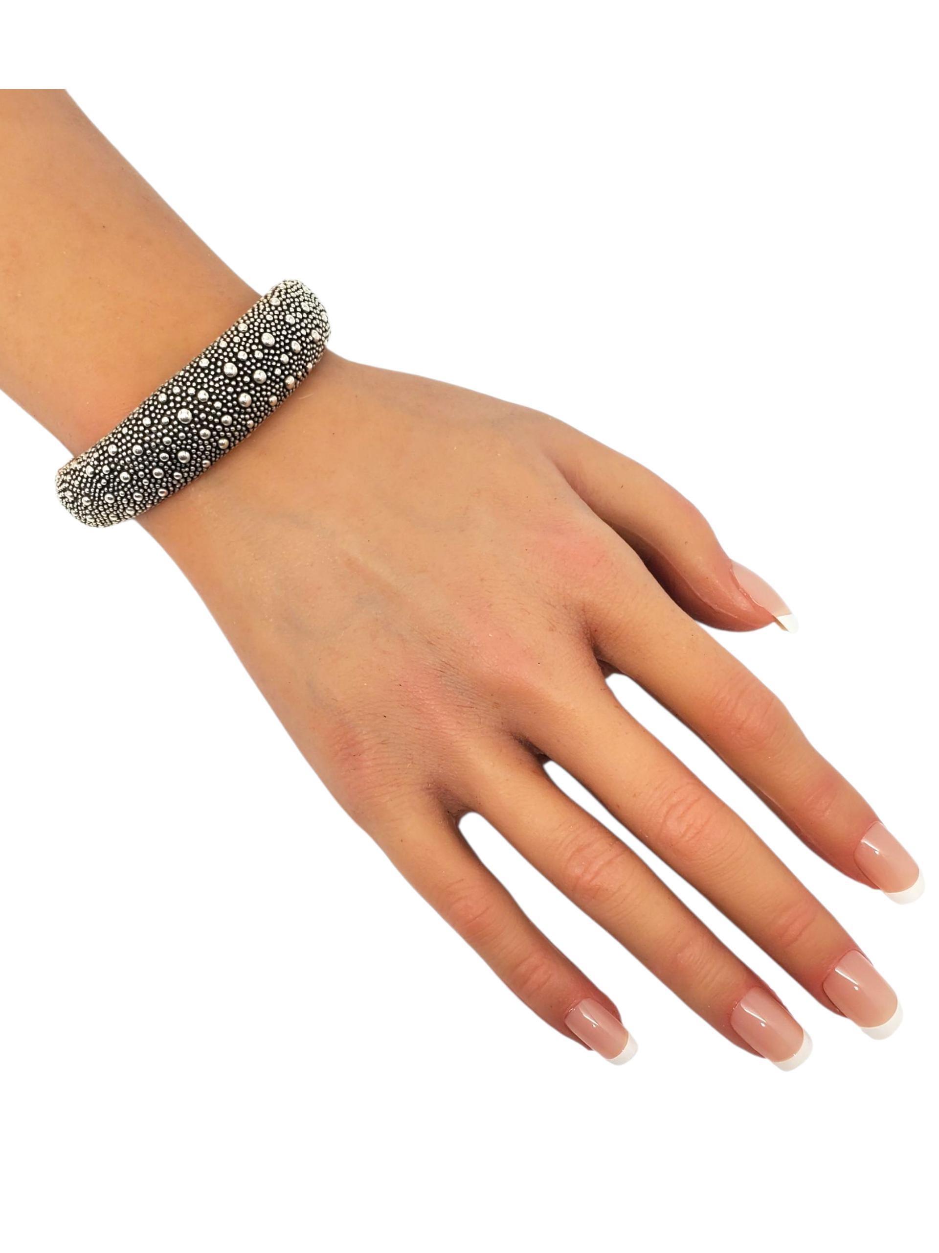 Michael Dawkins Bracciale a cerniera in argento con ciottoli #23340 in vendita 2