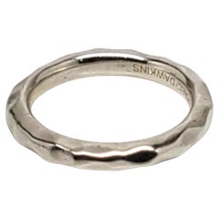 Michael Dawkins Sterling Silver Ring Band Size 6 #17155
