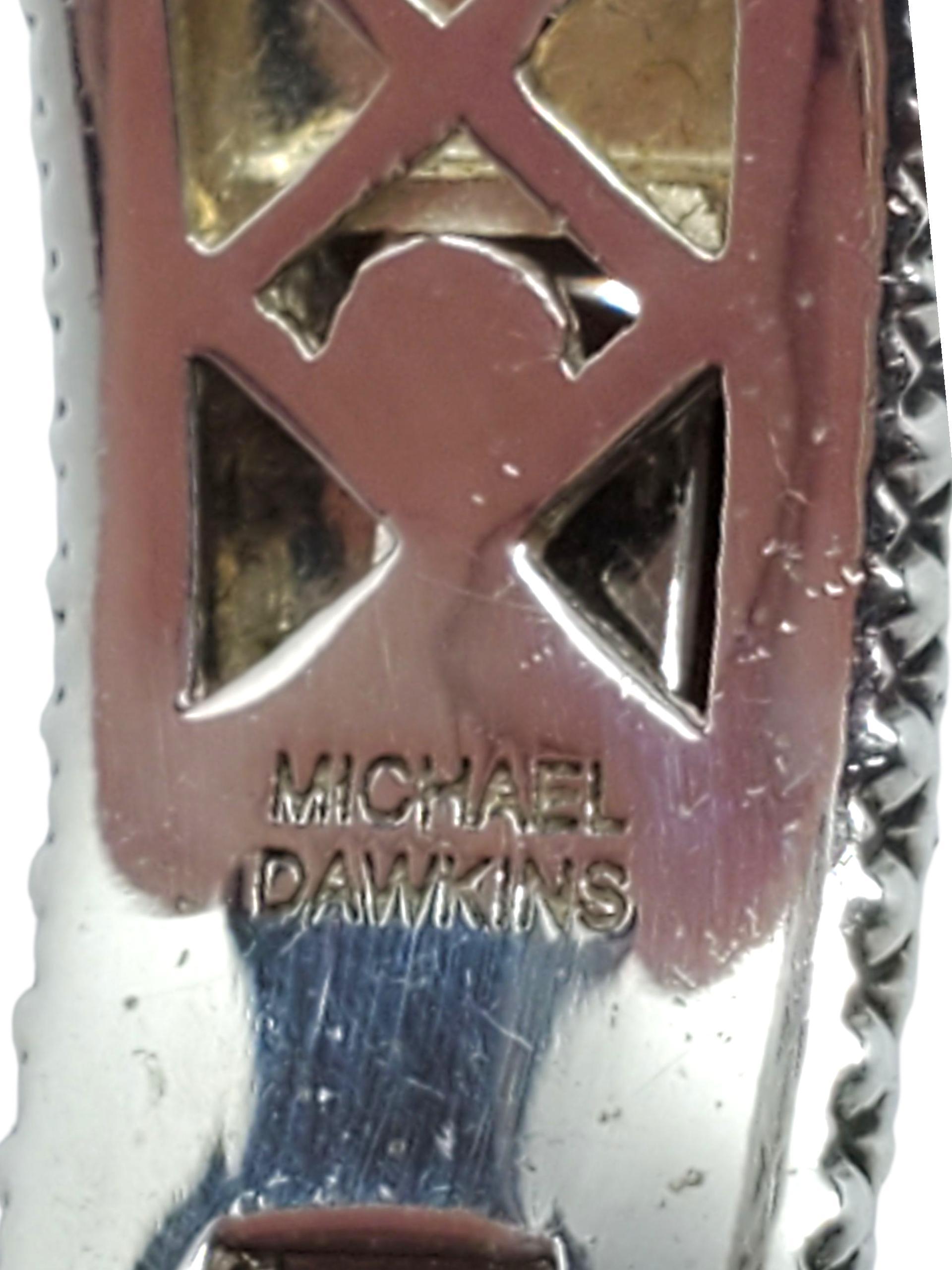 Michael Dawkins Bracciale con cerniera in argento massiccio #23338 in vendita 2