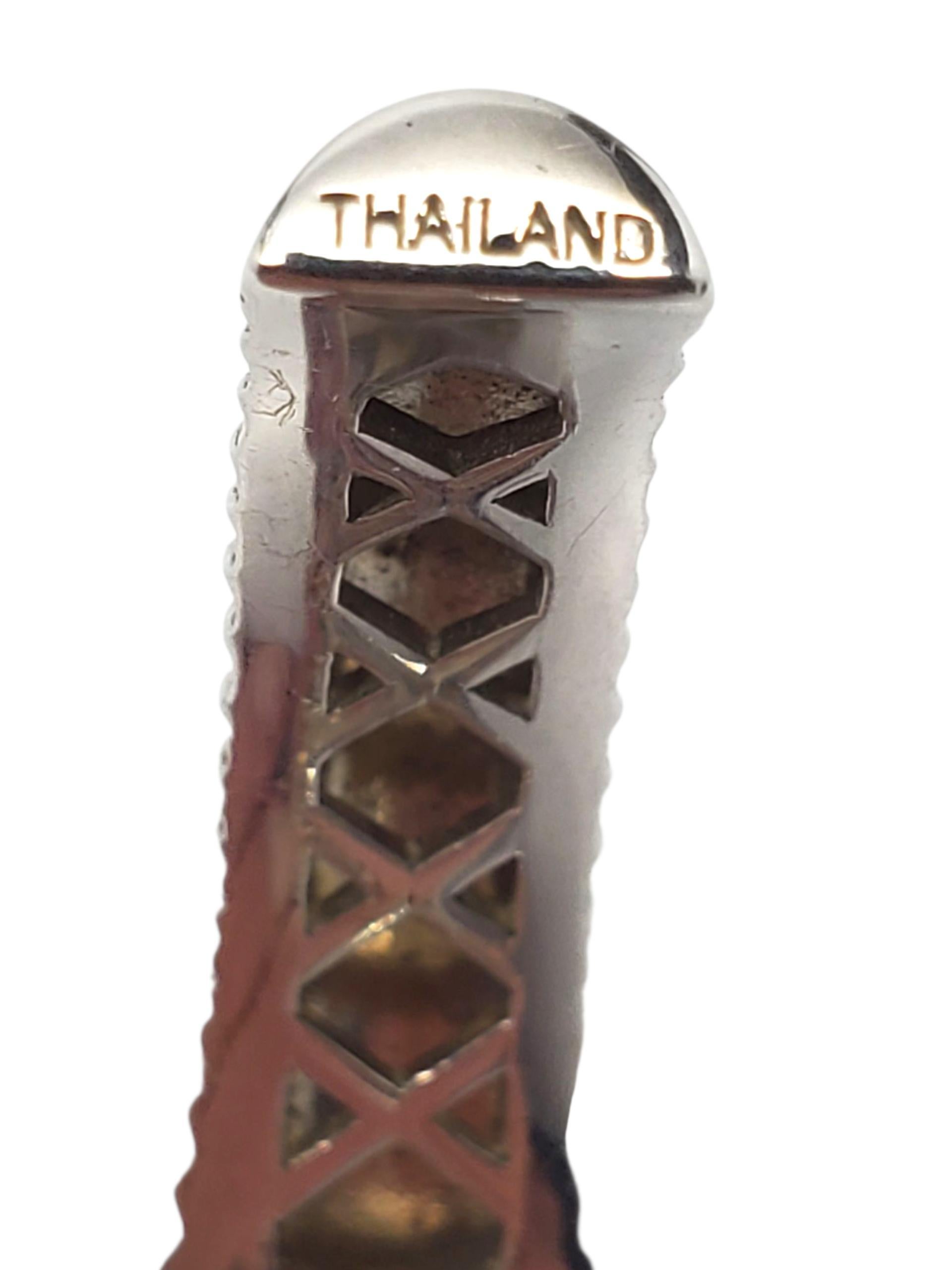 Michael Dawkins Bracciale con cerniera in argento massiccio #23338 in vendita 4