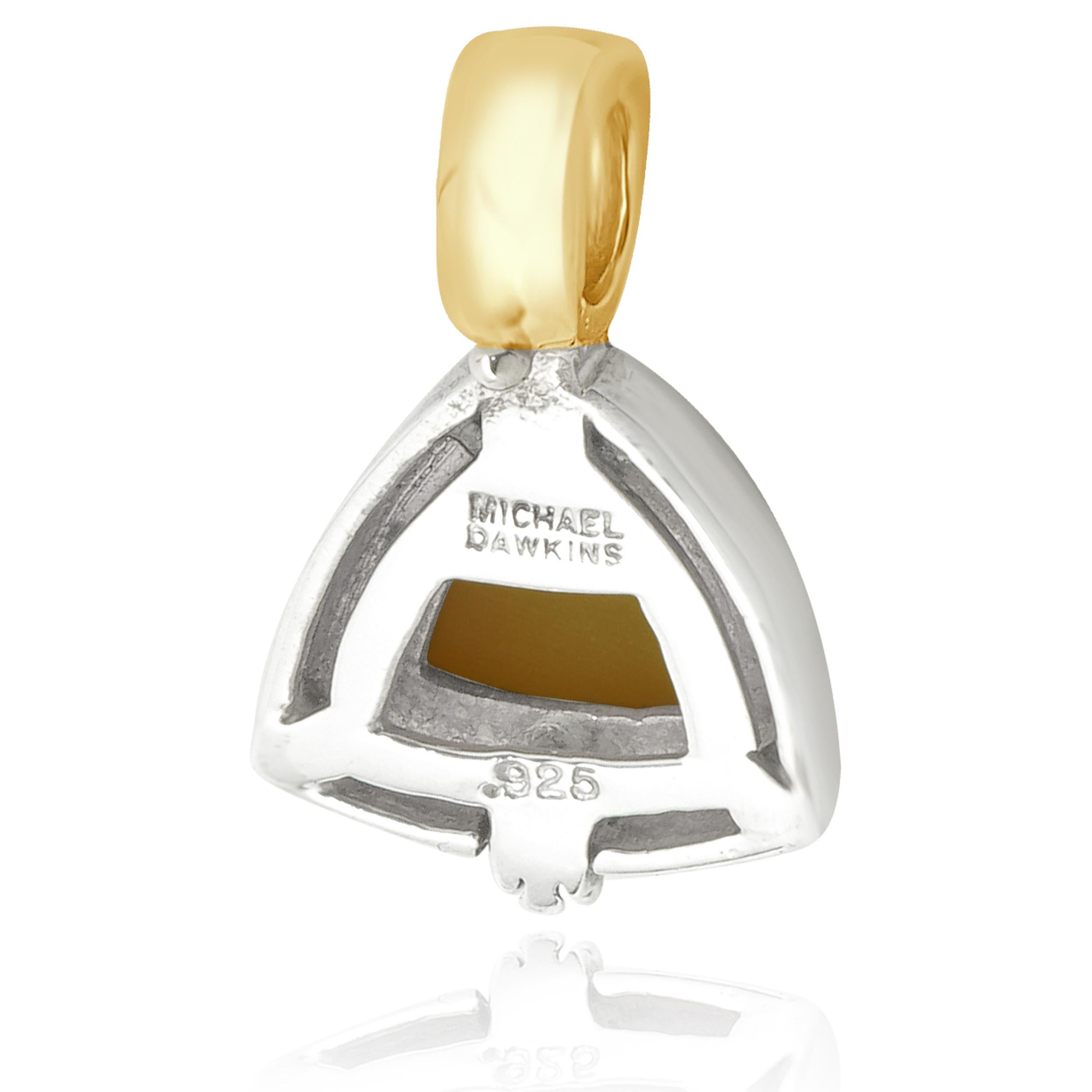 Women's or Men's Michael Dawkins Two Tone Mabe Pearl Pendant For Sale