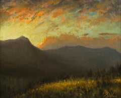 "Setting Behind the Ridge" (2015) By Michael DeVore, Original Oil Painting