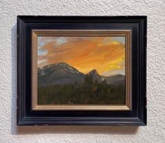 "Summit County Sunset" (2015) By Michael DeVore, Impressionist Oil Landscape