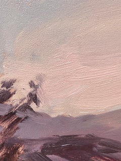 "Sunset in Breckenridge" (2015) By Michael DeVore, Impressionist Oil Landscape