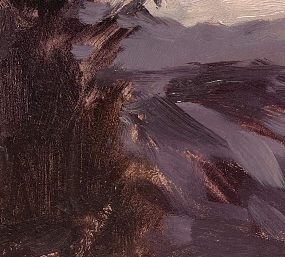 „Sonnenuntergang in Breckenridge“ (2015) von Michael DeVore, impressionistische Öllandschaft im Angebot 3