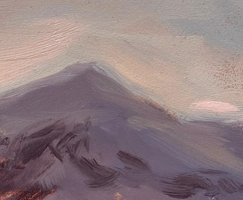 „Sonnenuntergang in Breckenridge“ (2015) von Michael DeVore, impressionistische Öllandschaft im Angebot 6