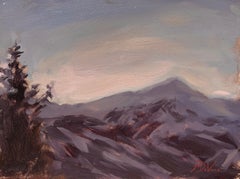 "Sunset in Breckenridge" (2015) By Michael DeVore, Impressionist Oil Landscape
