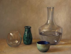"Vessels" (2013) By Michael DeVore, Impressionist Still-Life, Oil Painting