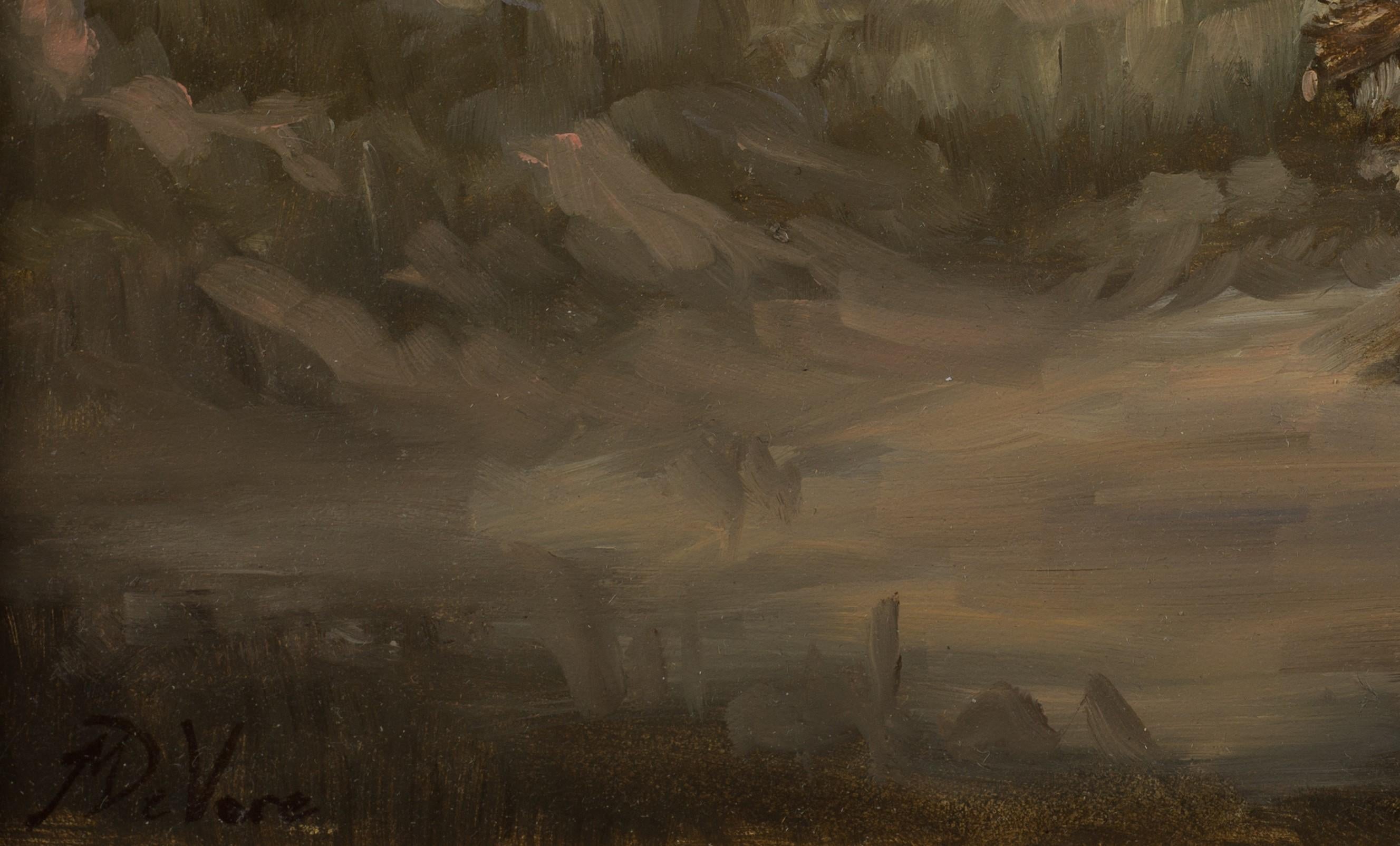 „Winter Twilight“ (2014) von Michael DeVore, Original Öl-Landschaftsgemälde im Angebot 3