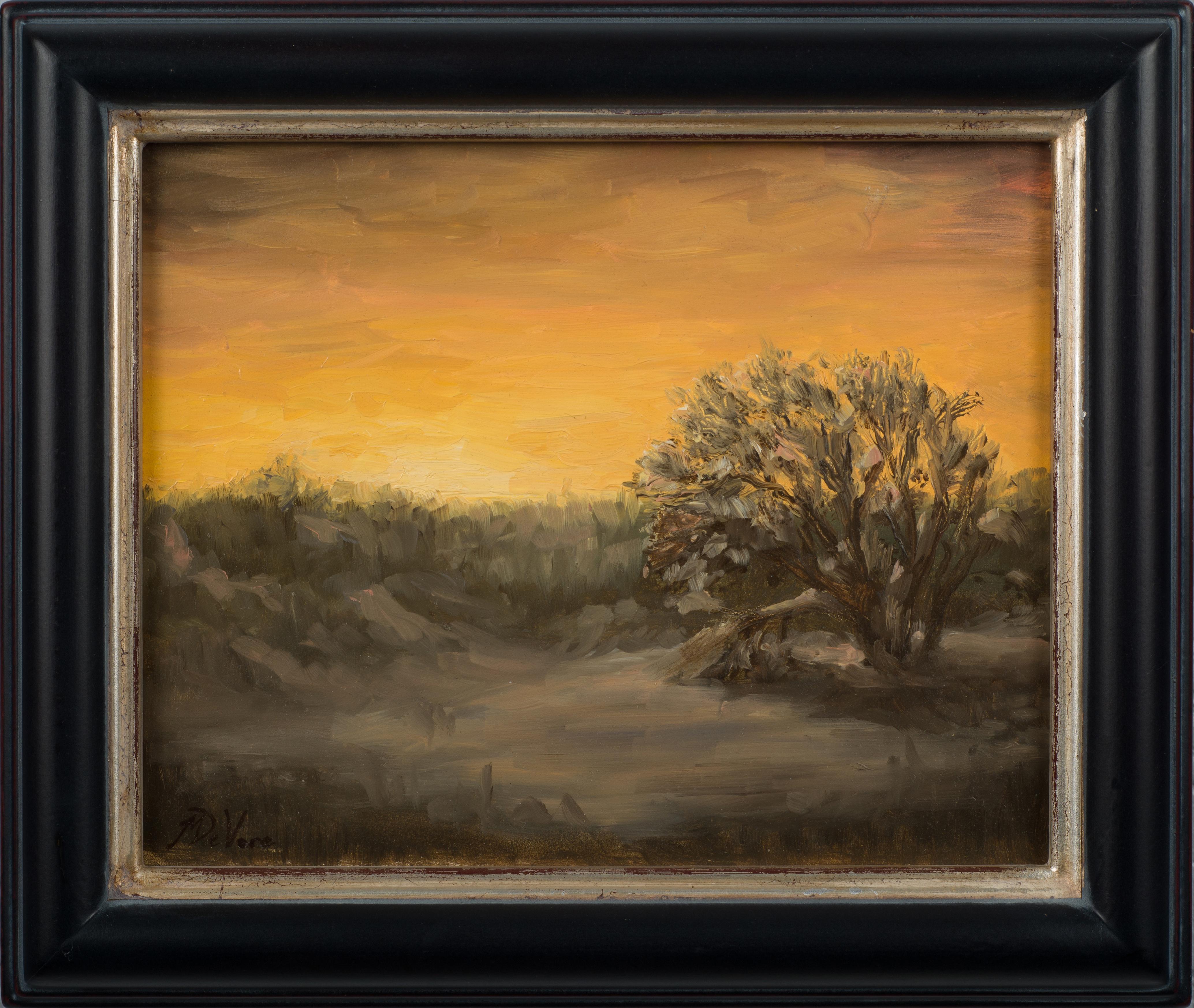 „Winter Twilight“ (2014) von Michael DeVore, Original Öl-Landschaftsgemälde im Angebot 4