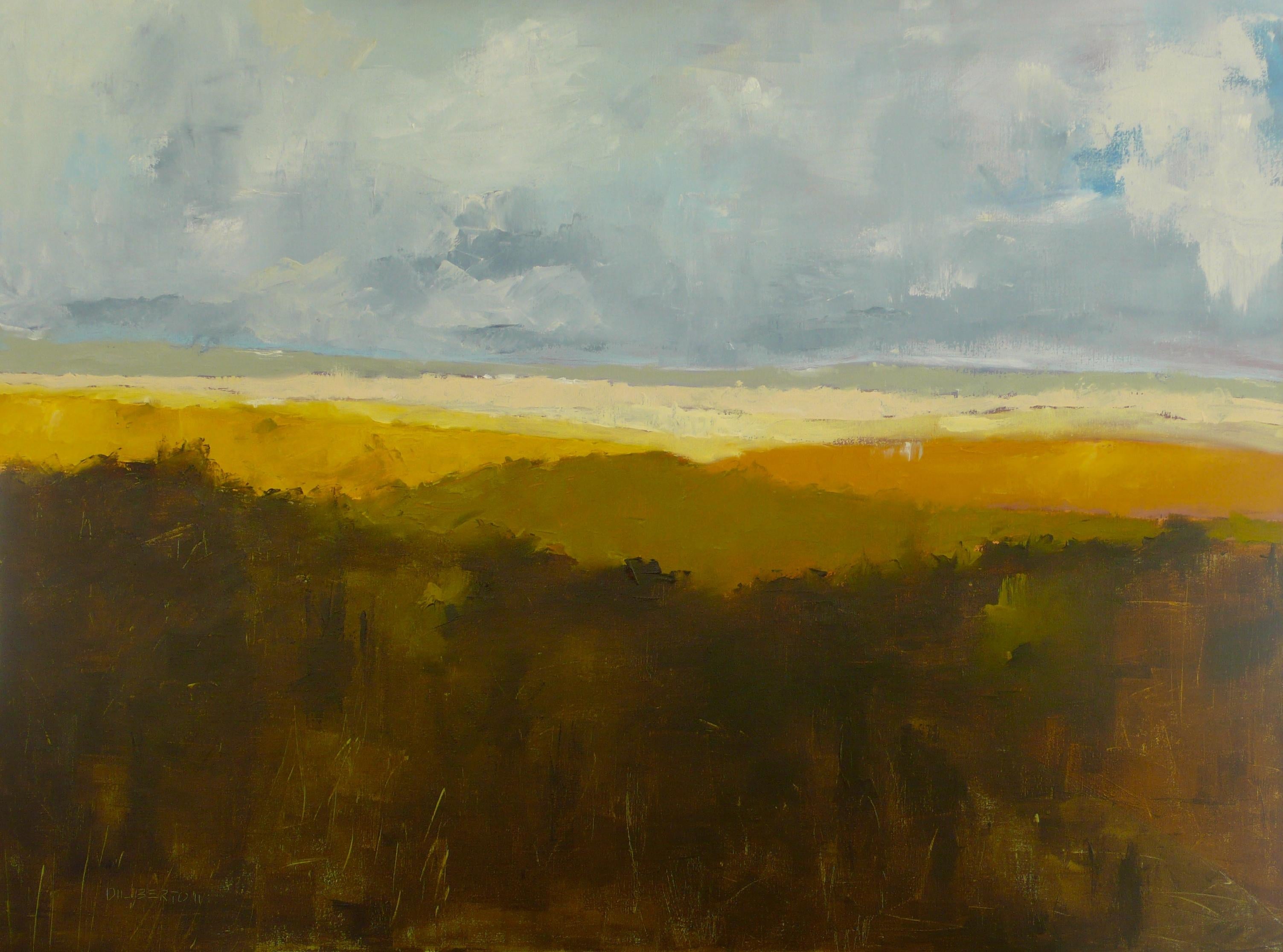 Discesa, Pittura, Olio su tela - Painting di Michael Diliberto