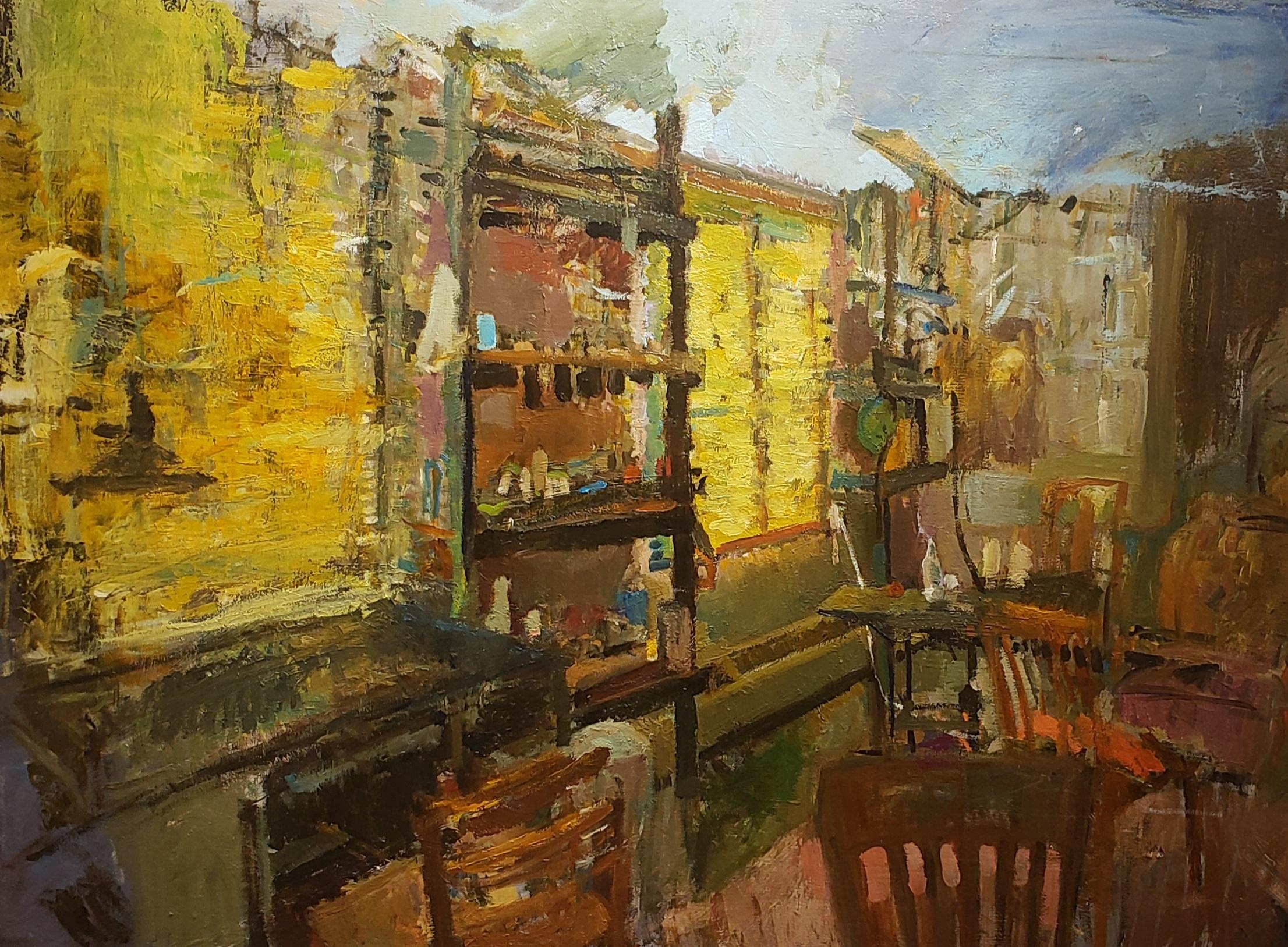 Summer Studio, Impressionism, Oil, 30 x 40,  - Painting by Michael Dixon