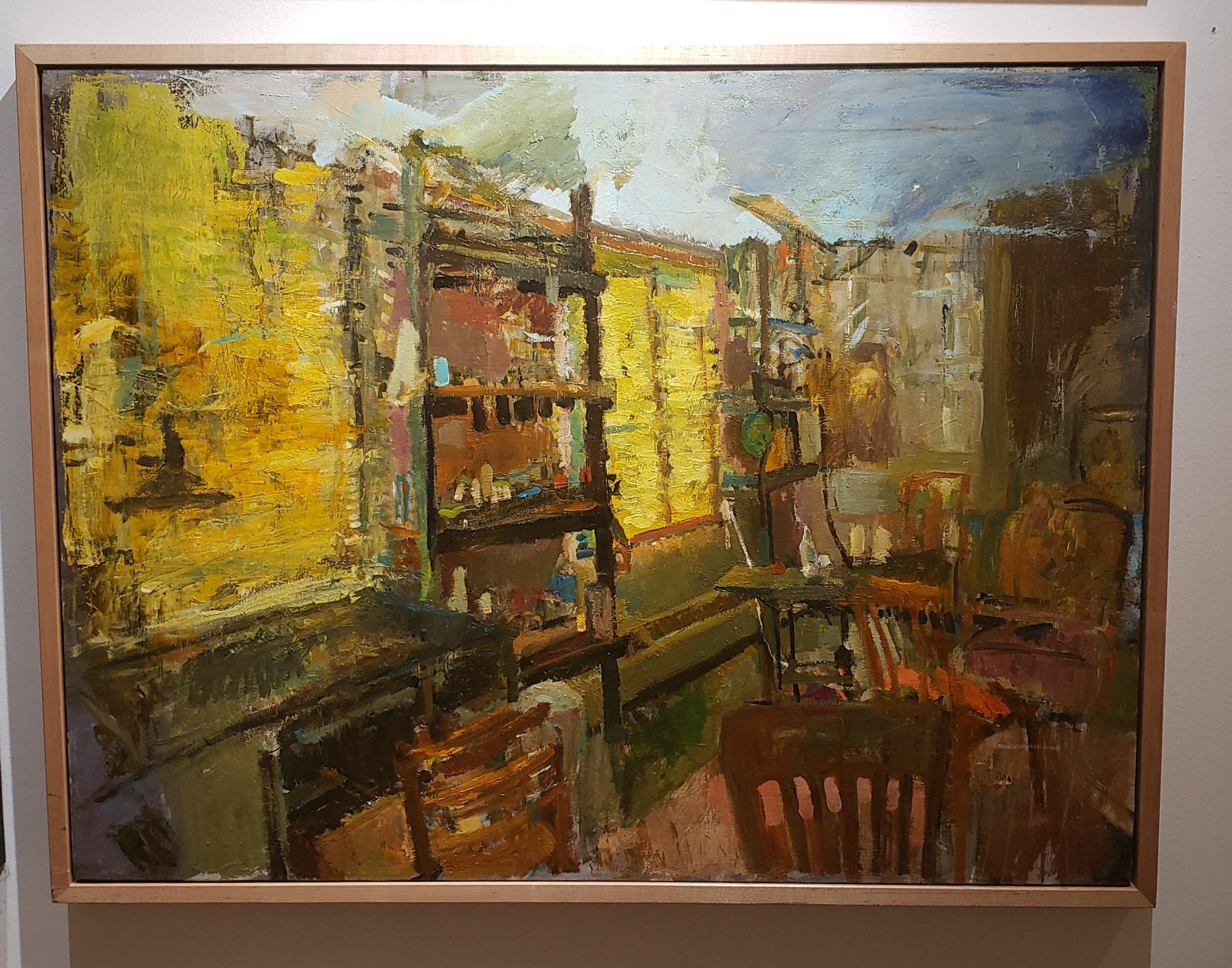 Michael Dixon Interior Painting - Summer Studio, Impressionism, Oil, 30 x 40, 