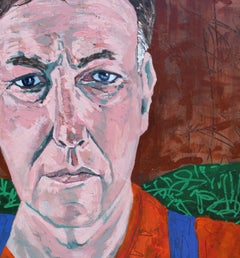Self-Portrait mit Orange T und Blue Apron