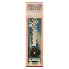 Michael Doret Le Train Bleu Lithographic Art Deco Print
