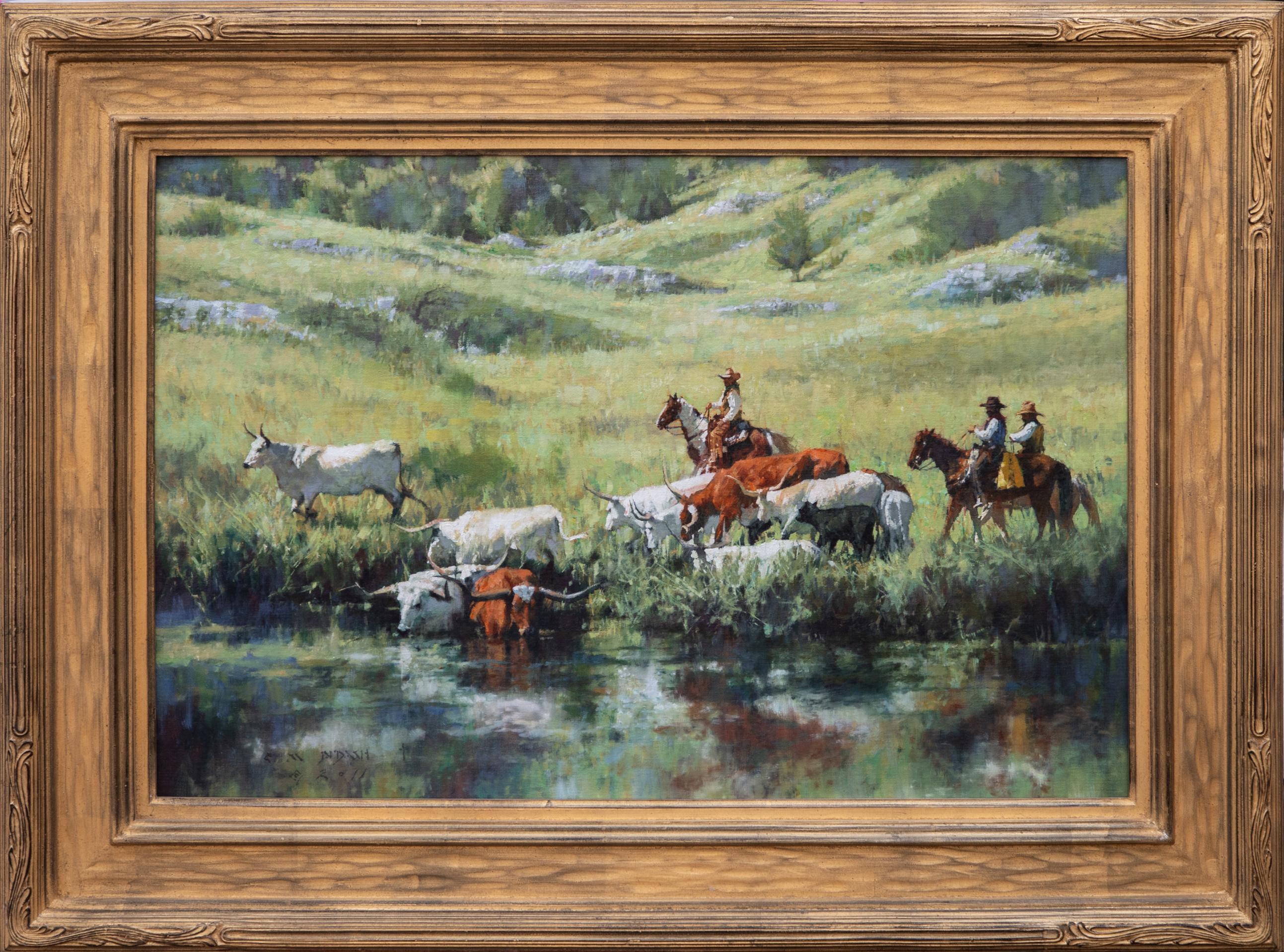 Green Pastures - Painting by Michael Dudash CA