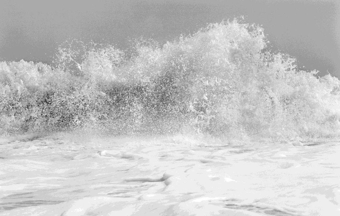 Michael Dweck Black and White Photograph - Wave 2 (After the Storm)