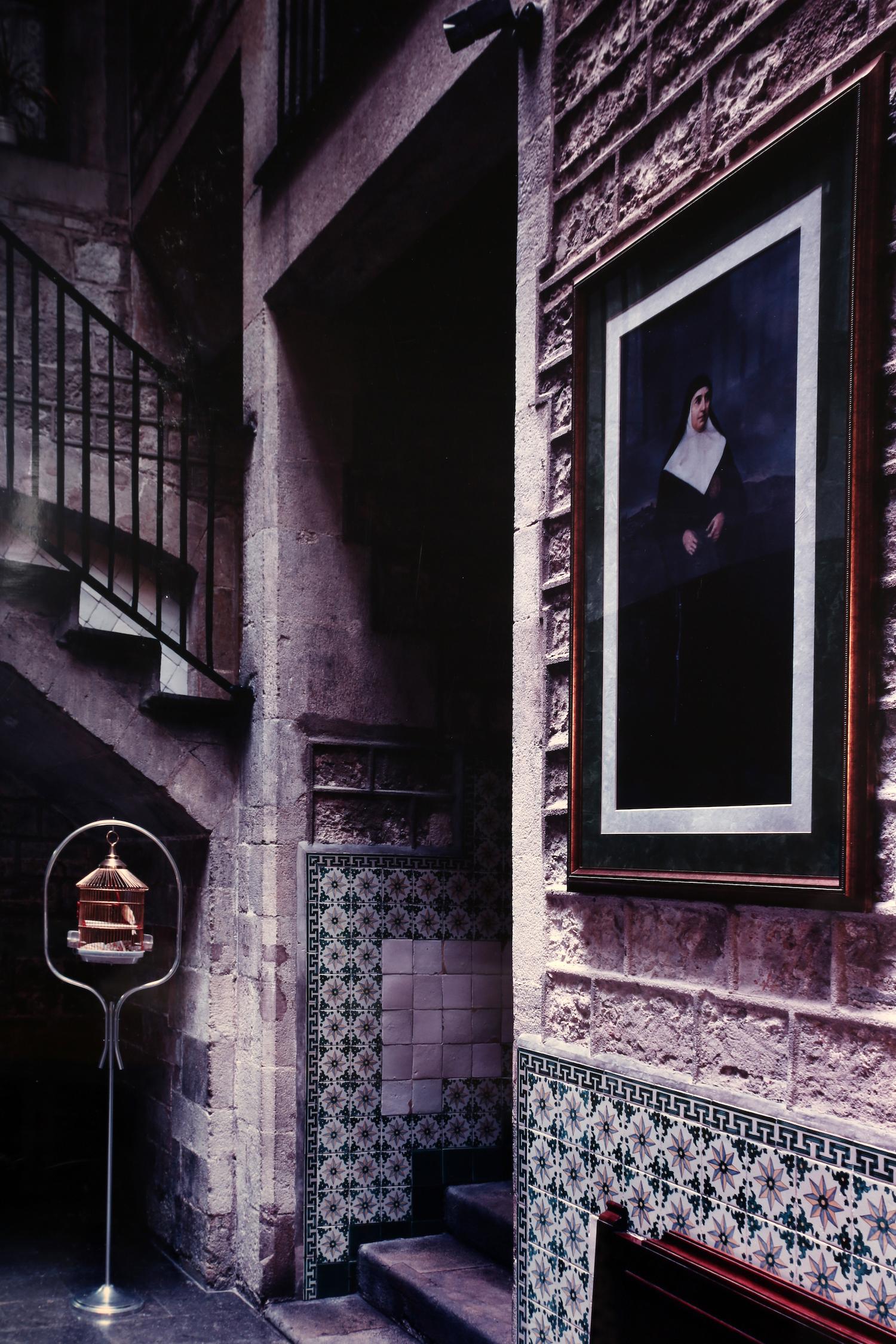 Barcelona Interior  - Black Color Photograph by Michael Eastman