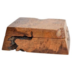 Michael Elkan American Studio Craft Lidded Box, Signed, USA