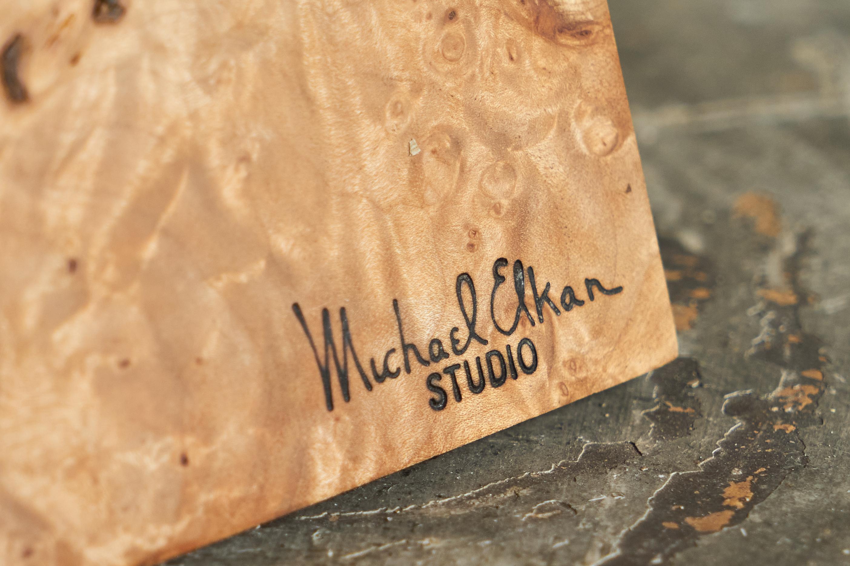 Boîte Michael Elkan en loupe d'érable Live Edge American Craft Movement 1980 en vente 6