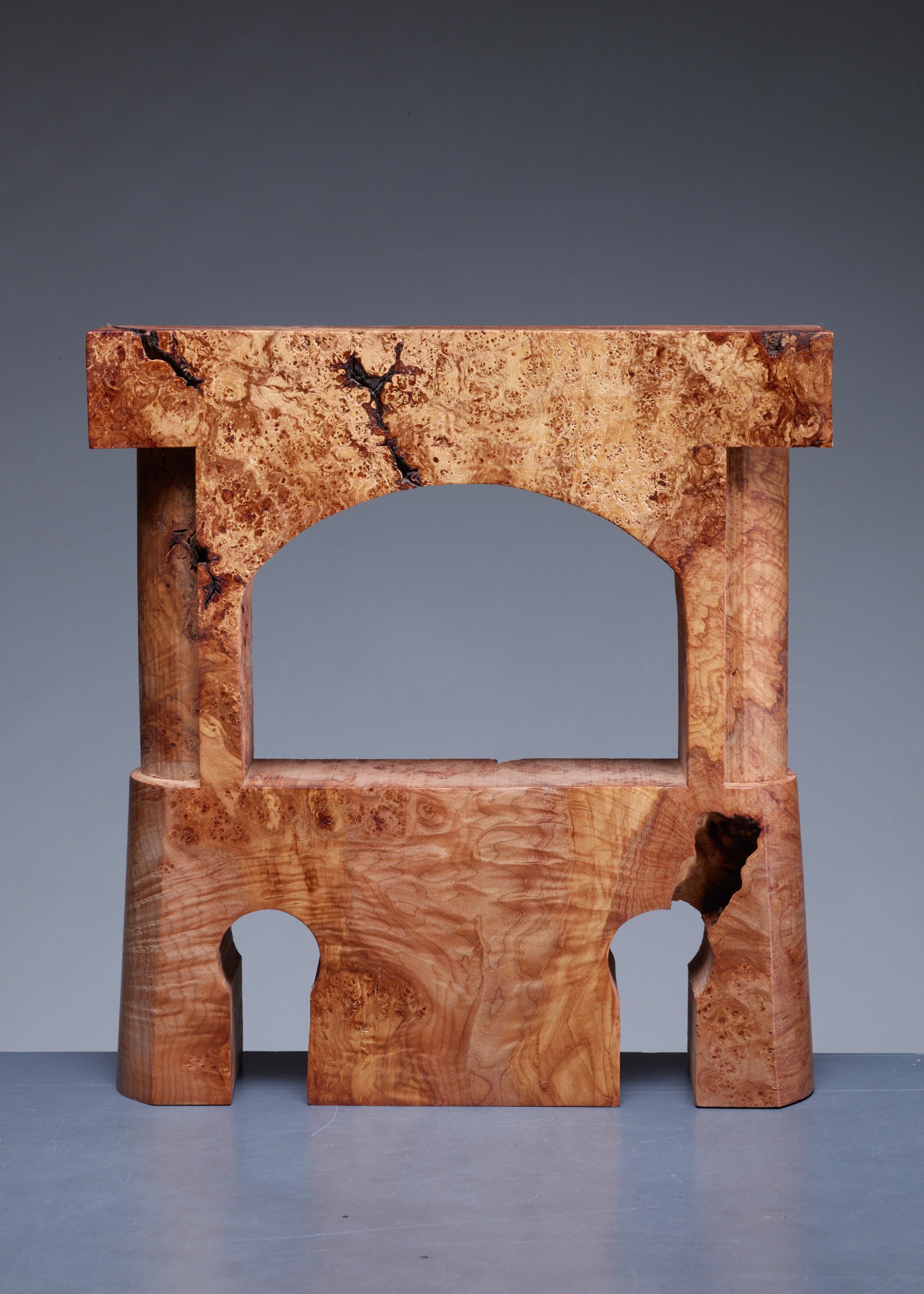 Michael Elkan Maple Burl Sculpture, USA, 1980s In Good Condition For Sale In Maastricht, NL