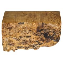 Michael Elkan Studio Große Live Edge Oregon Ahorn-Wurzelholzschachtel mit Deckel aus Ahornholz