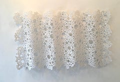 Wave Wall Sculpture, powdercoat aluminum wall sculpture, Minimalist