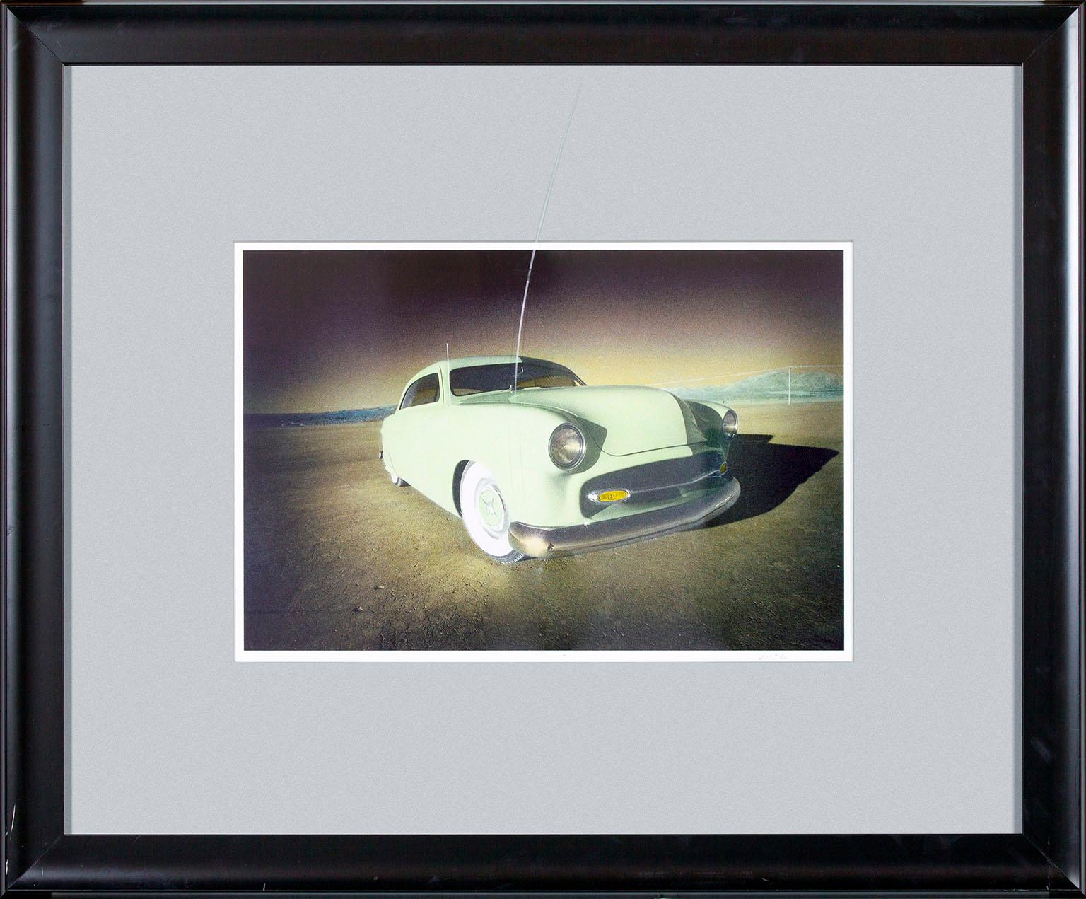 Michael Farr Color Photograph - Photo of vintage green car from original Hard Rock Hotel and Casino in Las Vegas