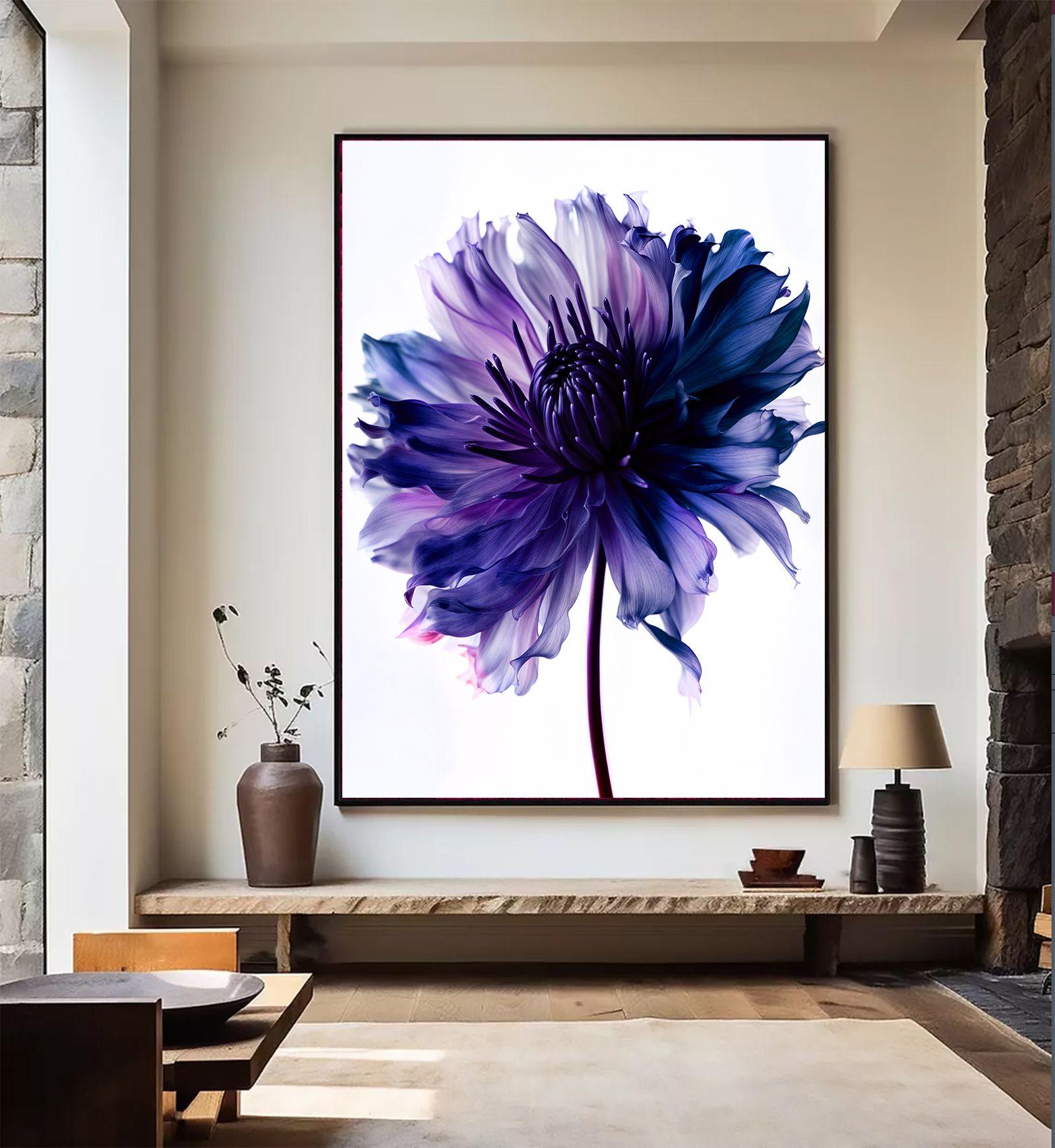 A Botanical 27, Photograph, Archival Ink Jet - Purple Color Photograph by Michael Filonow 