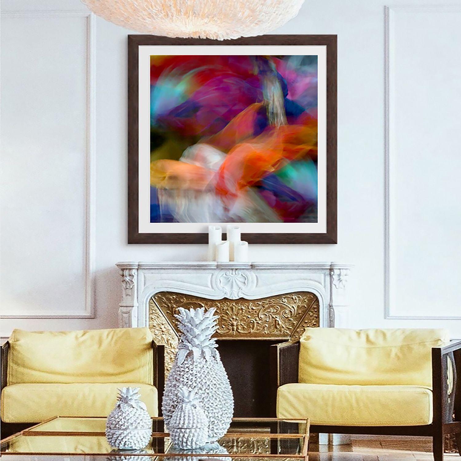 Color photograph of male betta fish swimming together. Printed on Archival Fine Art Paper. :: Photograph :: Color :: This piece comes with an official certificate of authenticity signed by the artist :: Ready to Hang: No :: Signed: No :: :: ::