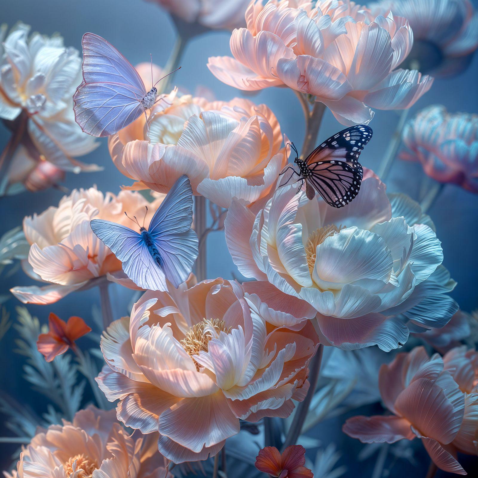 Color Photograph de Michael Filonow - Jardín de Mariposas 17, Fotografía, Chorro de tinta de archivo