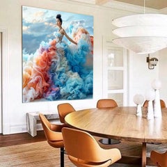 Donna tra le nuvole 2, Fotografia, getto d'inchiostro d'archivio