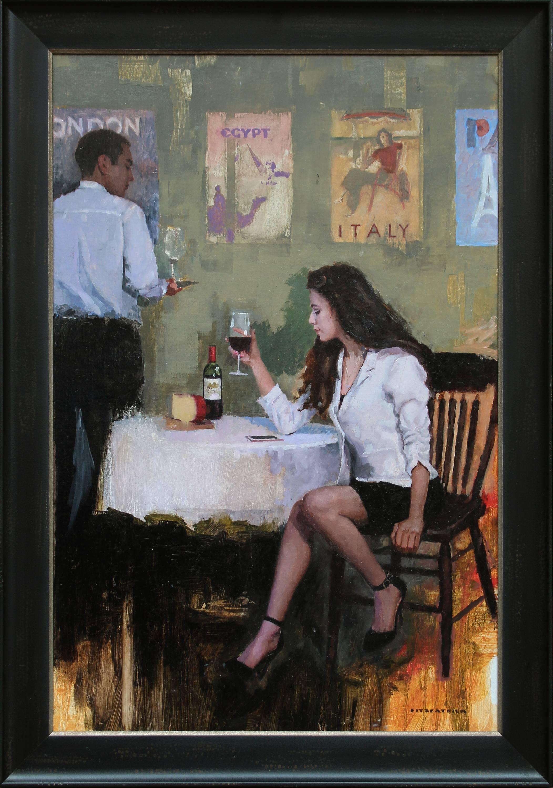 Michael Fitzpatrick Interior Painting - Paris Cafe II