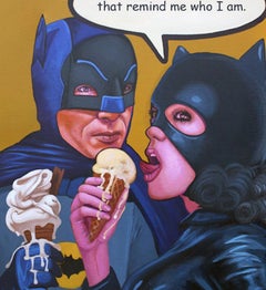 "Hielo de murciélago" en marco negro de 4