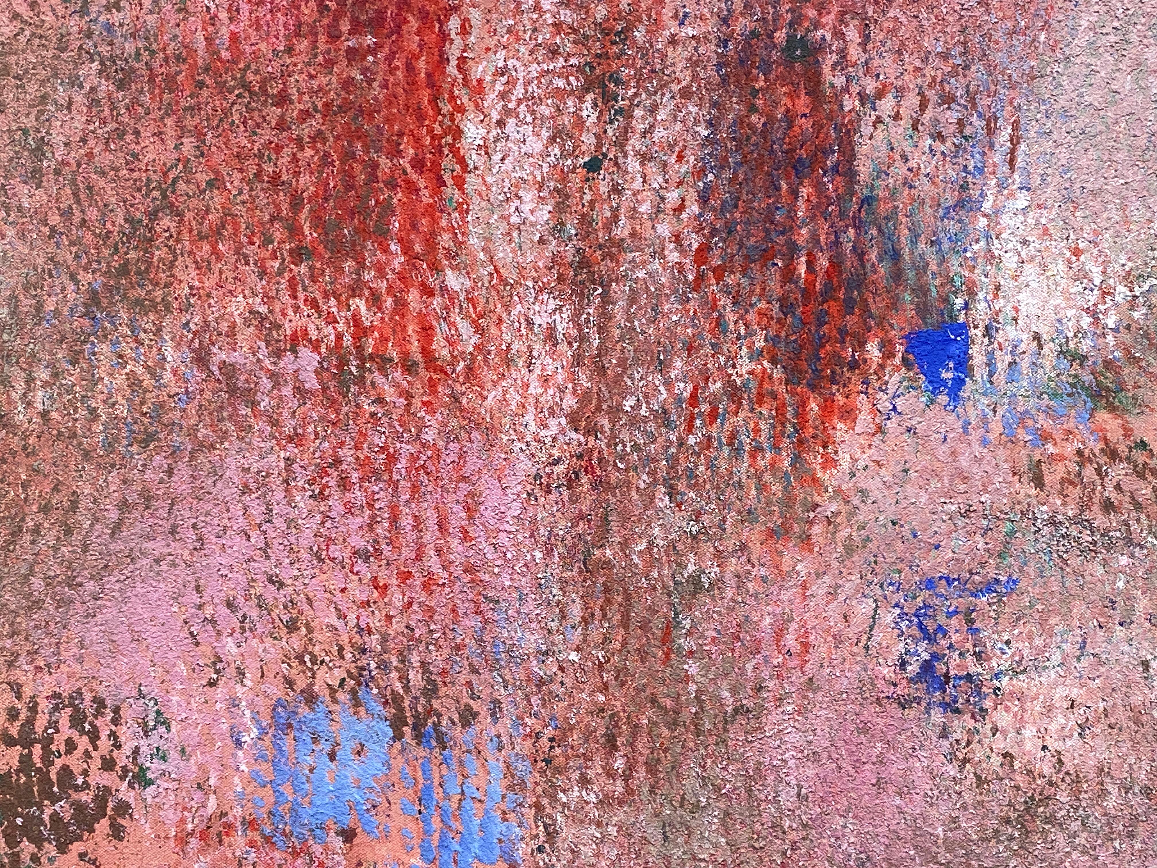 Celestial Sky in Rot (Braun), Abstract Painting, von Michael Forster
