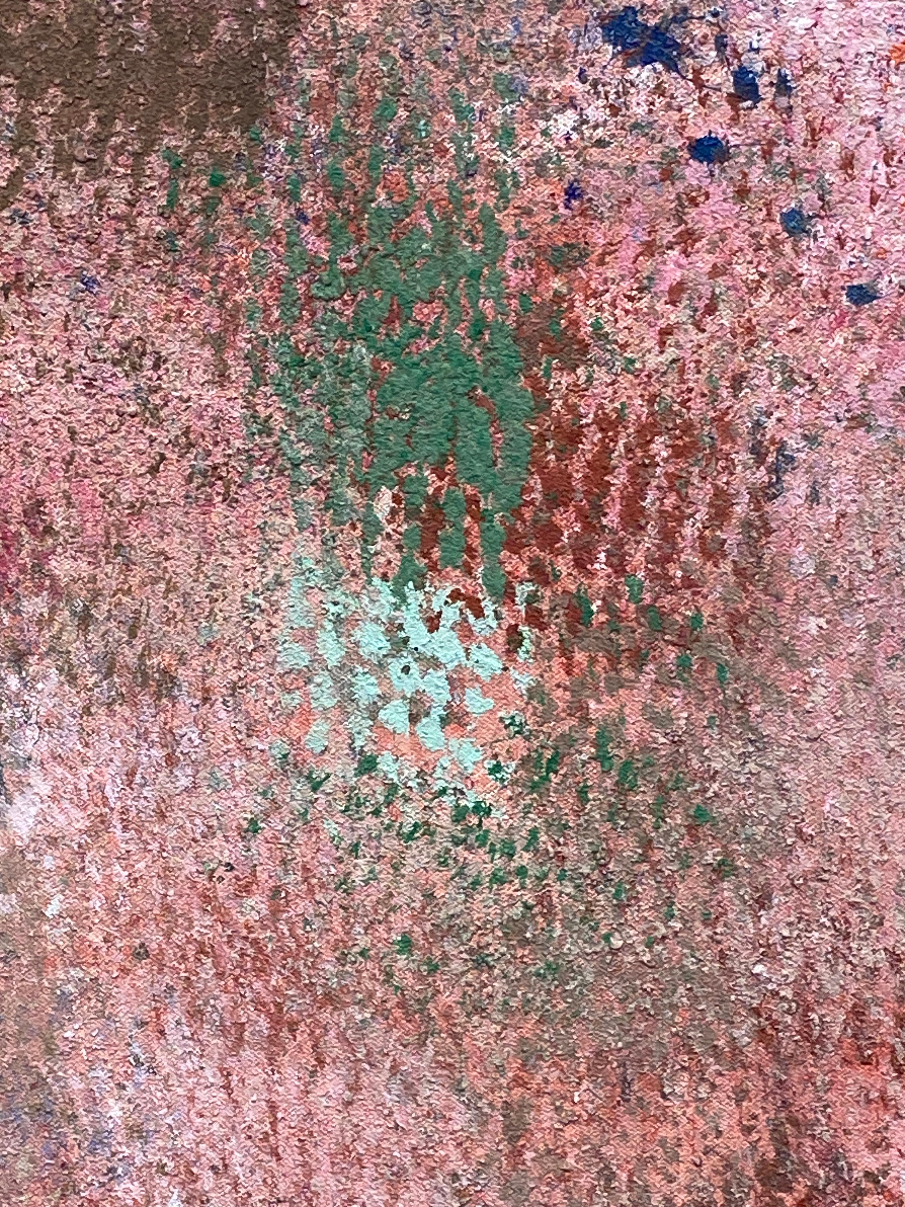 Dieses Himmelsbild ist das, wofür Michael Forster in seiner hochinteressanten Karriere, die ihn nach Mexiko und Kanada führte, am meisten bekannt ist.
Die Pinselführung erzeugt eine hallende Textur und die warmen Farbtöne schaffen einen einladenden