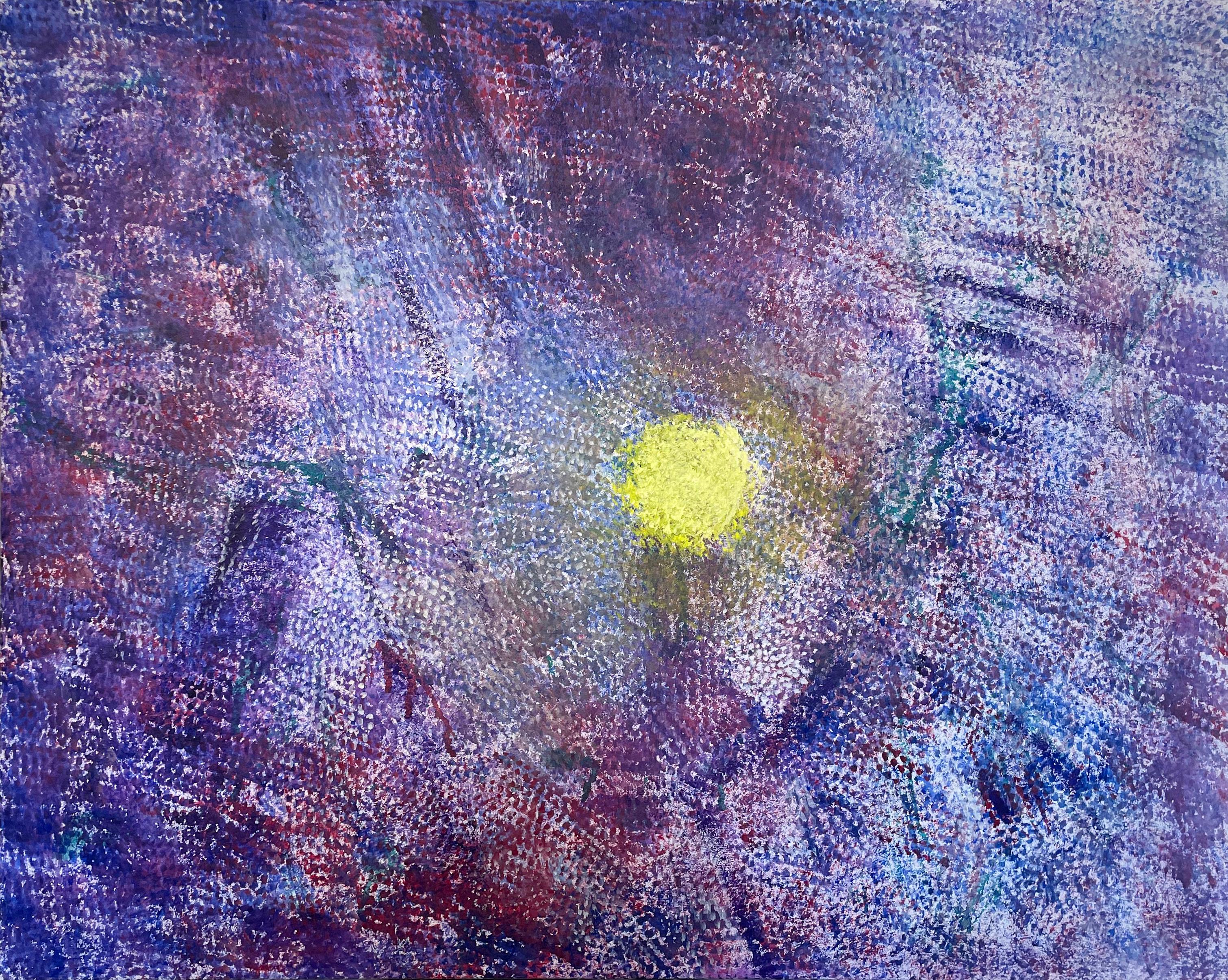 Sole emergente, cielo celeste - Painting Astratto di Michael Forster