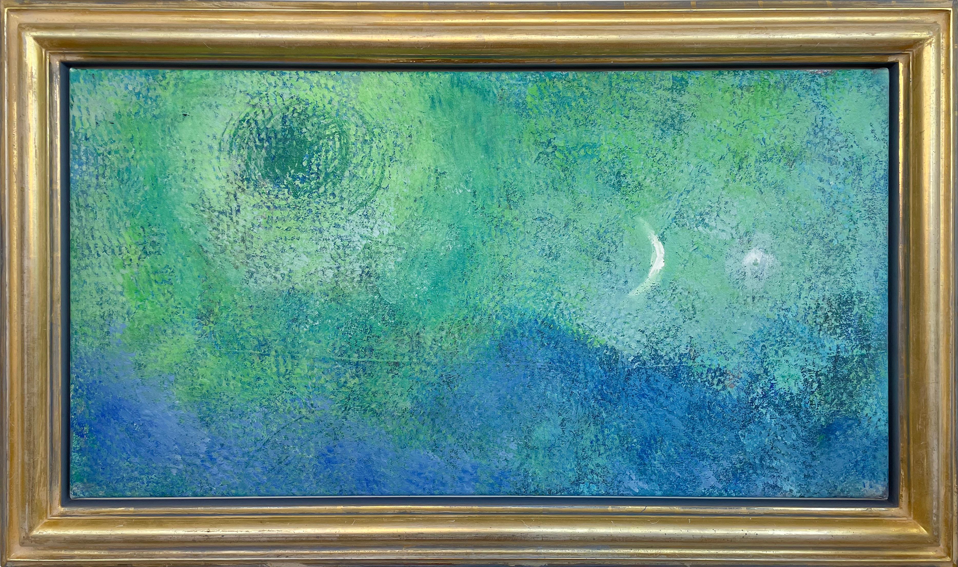 Surrealistischer Mond, Abend – Painting von Michael Forster