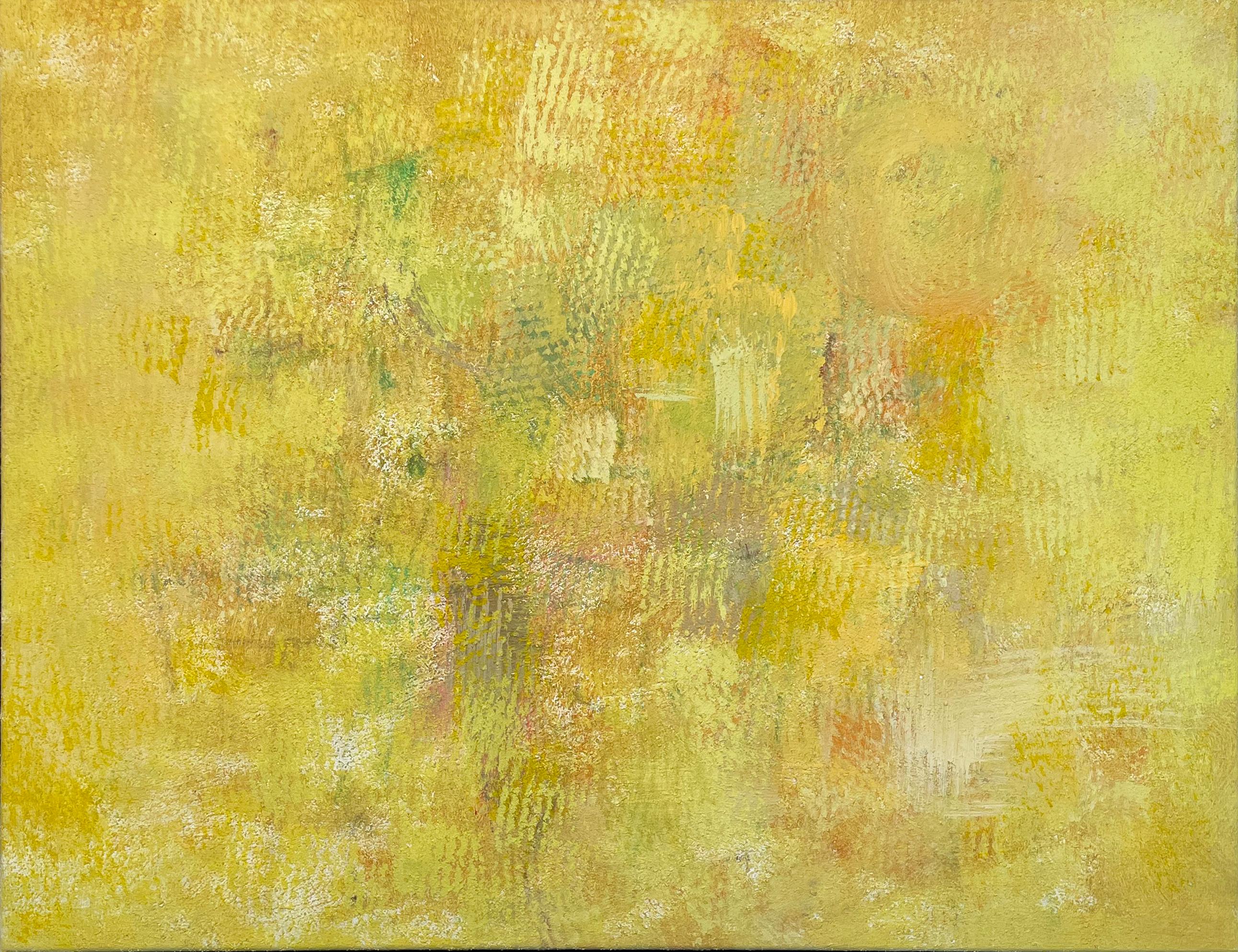 To Celebrate Childhood - Entally, Yellow Light - Abstract Painting by Michael Forster