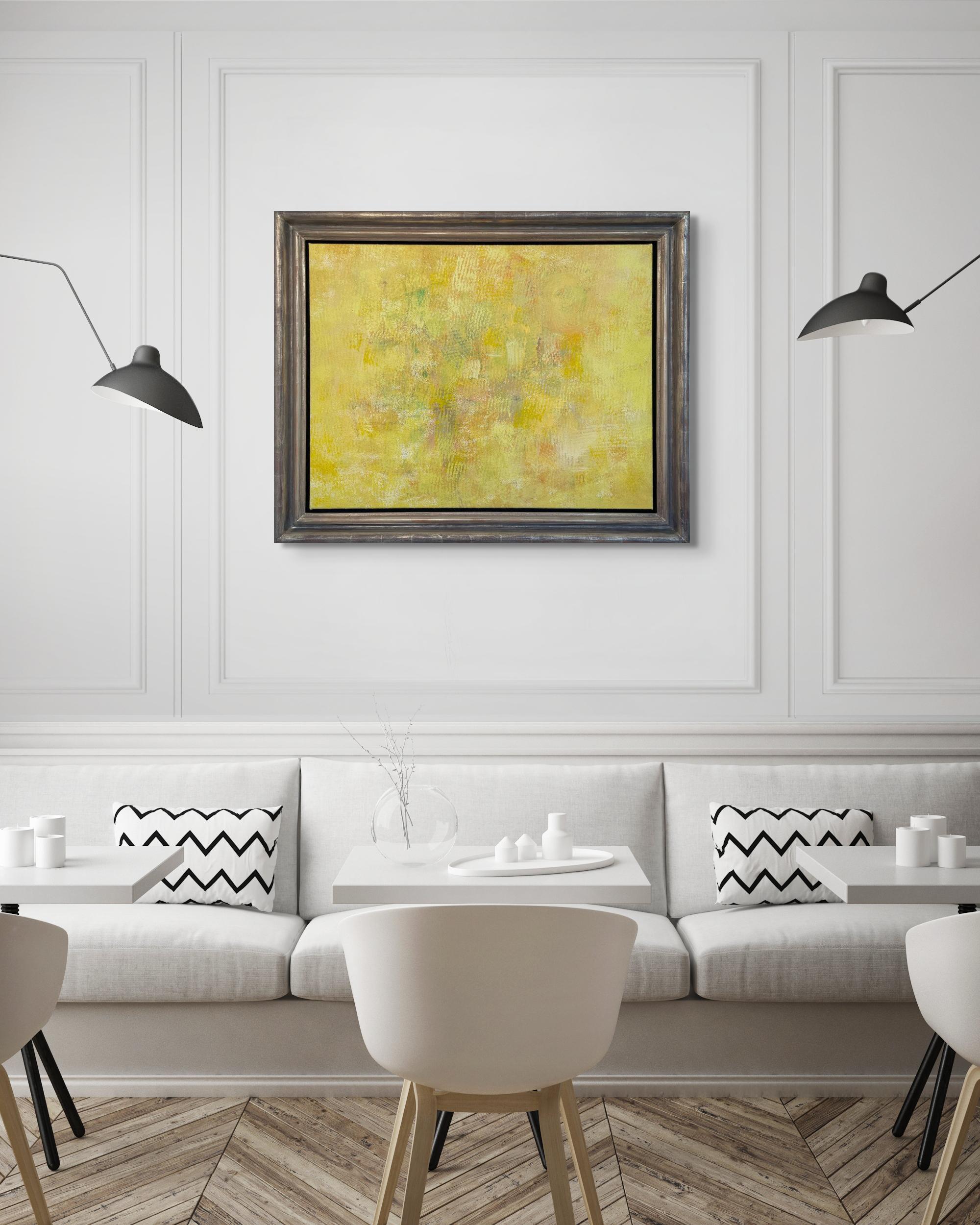 An entrancing work about the artists childhood trip to Entally, India!  A master abstractionist having spent years in Mexico with famous artists such as Rufino Tamayo - this artist had a way of presenting feelings through color and revertive